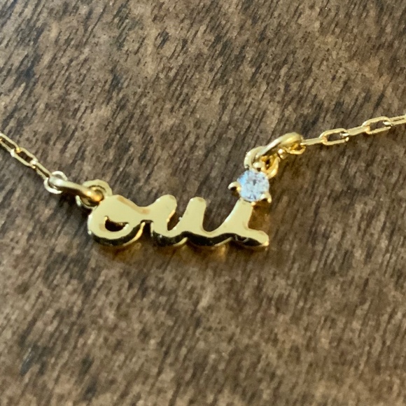 Kate Spade Oui Necklace Gold - Picture 4 of 9